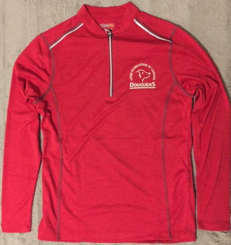Red ¼ Zip Pullover - Click Image to Close